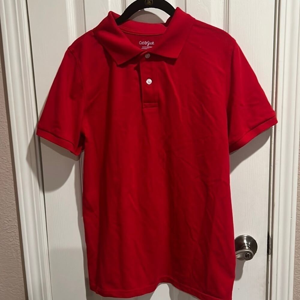 Polo Shirt Boys Red Sz XXL Cat & Jack